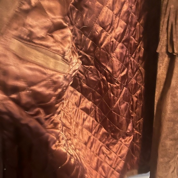 United Colours of Benetton “Save the Planet” vintage suede fringe jacket - Picture 4 of 12